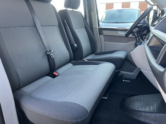 Volkswagen TRANSPORTER 2.0 TDI L2H1 DC Euro 6 Kipper open laadbak Airco trekhaak 2200kg trekgewicht 1e eigenaar Dealer onderhouden Telefoonverbinding Kieper P-up Doka Pritsche Ahk 2200kg