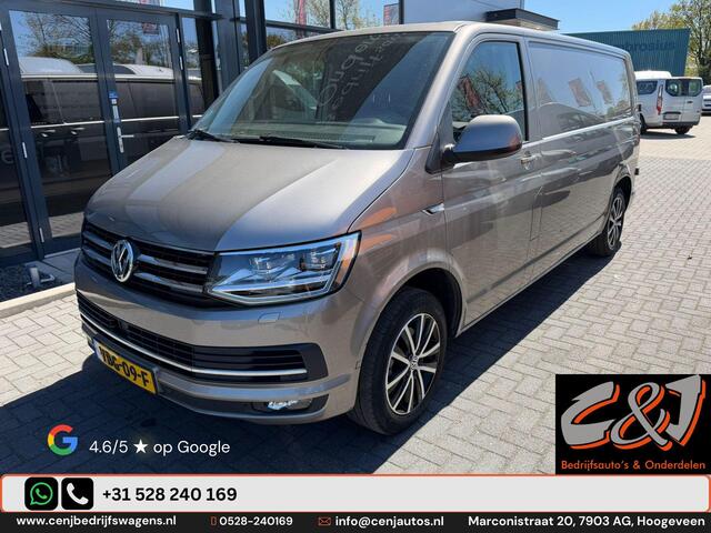 Volkswagen TRANSPORTER 2.0 TDI L2H1 DC Comfortline Plus achterschade, airco, cruise, automaat, led, luxe, MARGE