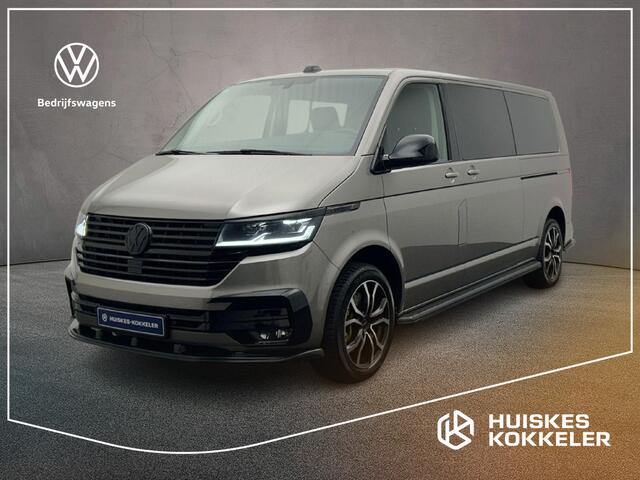 Volkswagen TRANSPORTER T6.1 2.0 TDI 204pk DSG L2 Bulli Dubbele cabine | 2x Schuifdeur | Leder | Blackstyle | Trekhaak | Stoelverwarming | BPM-vrij | Standkachel
