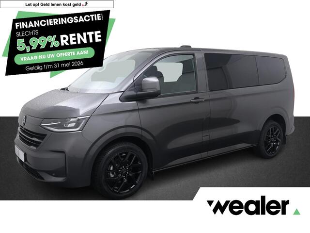 Volkswagen TRANSPORTER Bedrijfswagens 2.0 TDI L1H1 28 Bulli 150Pk Automaat 8-Traps | Dubbele Cabine | BPM-vrij | 5-Persoons Comfortstoelen + Armleuningen | Navigatie Apple Carplay / Android Auto | PDC V + A + Achteruitrijcamera | Trekhaak