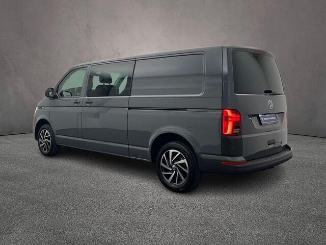 Volkswagen TRANSPORTER T6.1 2.0 TDI 204pk DSG L2 Dubbele cabine | LED koplampen & achterlichten | 2x schuifdeur | Camera | Navigatie | Verwarmde voorruit | Stoelverwarming | Cruise Control | 17" | BPM-vrij