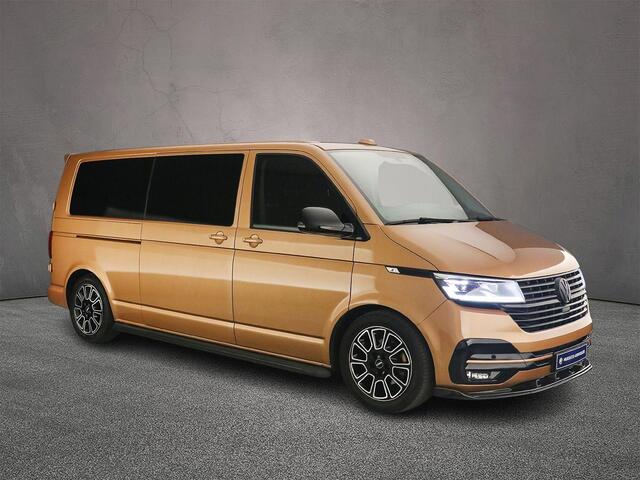 Volkswagen TRANSPORTER T6.1 2.0 TDI 150pk DSG L2 Bulli Dubbele Cabine | Leder | 2x Schuifdeur | Adaptieve Cruise Control | 6-persoons | Apple Carplay / Android Auto | Trekhaak | Camera | Navigatie |