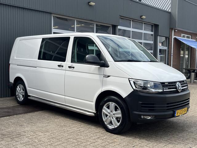 Volkswagen TRANSPORTER 2.0 TDI L2H1 DC 4Motion 150pk 4x4 Vierwielaandrijving Airco Cruise controle Telefoonverbinding Navigatie Apple carplay Trekhaak 2500kg Euro 6 Bpm vrij voor particulier gebruik!!