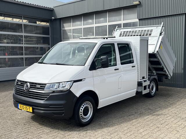 Volkswagen TRANSPORTER 2.0 TDI L2H1 DC 30 Dubbele cabine open laadbak Airco Cruise controle trekhaak 2500kg trekgewicht Telefoonverbinding