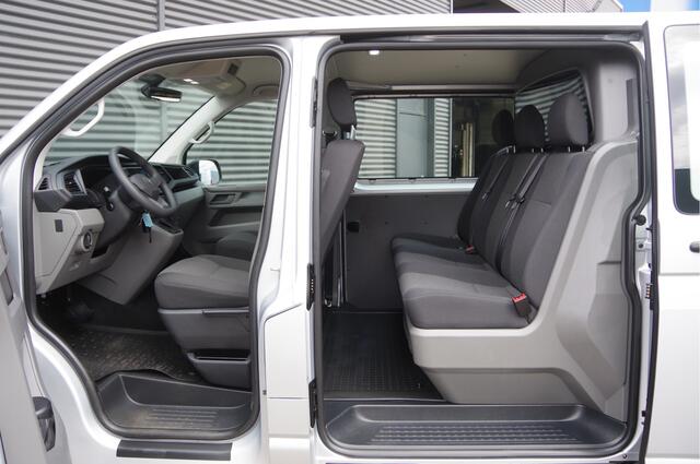 Volkswagen TRANSPORTER 2.0 TDI L2 DC-5P, 150PK AUT. LED, 2X SCHUIFDEUR, STOELVERWARMING, STANDKACHEL, AIRCO, DUBBELE CABINE, DUBBEL CABINE