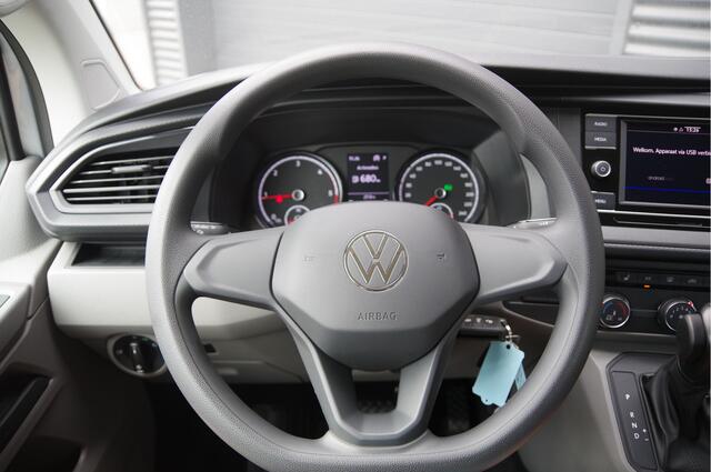 Volkswagen TRANSPORTER 2.0 TDI L2 DC-5P, 150PK AUT. LED, 2X SCHUIFDEUR, STOELVERWARMING, STANDKACHEL, AIRCO, DUBBELE CABINE, DUBBEL CABINE