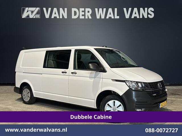 Volkswagen TRANSPORTER 2.0 TDI 150pk 4Motion L2H1 Dubbele Cabine Euro6 Airco | 5-Zits | Apple Carplay | Cruisecontrol | Omvormer Android Auto, 2500kg Trekhaak, Leder, Parkeersensoren, Achterklep