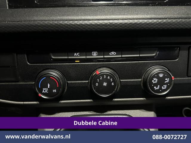 Volkswagen TRANSPORTER 2.0 TDI 150pk 4Motion L2H1 Dubbele Cabine Euro6 Airco | 5-Zits | Apple Carplay | Cruisecontrol | Omvormer Android Auto, 2500kg Trekhaak, Leder, Parkeersensoren, Achterklep