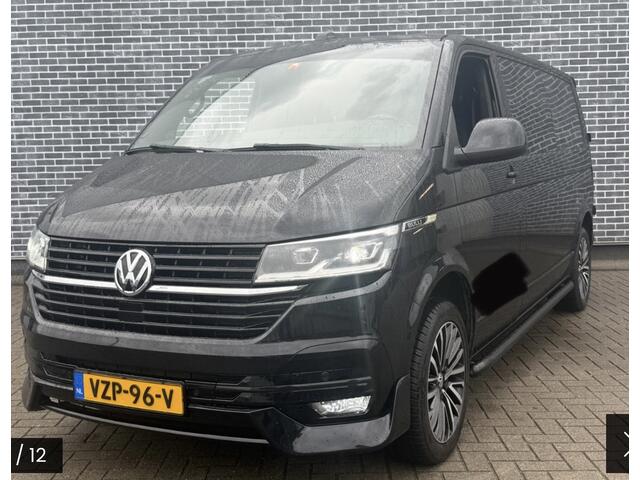 Volkswagen TRANSPORTER 2.0 TDI L2H1 28 Bulli Black Edition Virtual, Adaptieve Cruise, Camera, Carlay, LED, Stoelverwarming, Leder, 150pk, Automaat, Uniek!