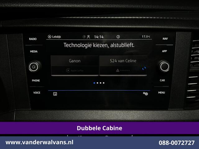 Volkswagen TRANSPORTER 2.0 TDI 150pk Automaat L2H1 Dubbele Cabine Euro6 Airco | 6-Zits | Camera | Navigatie | Apple Carplay | Cruisecontrol Android Auto, Stoelverwarming, 2500kg Trekhaak, Achterklep