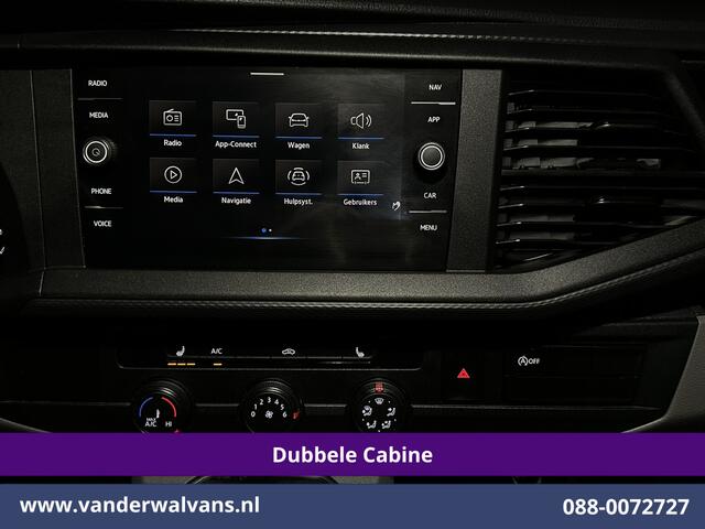 Volkswagen TRANSPORTER 2.0 TDI 150pk Automaat L2H1 Dubbele Cabine Euro6 Airco | 6-Zits | Camera | Navigatie | Apple Carplay | Cruisecontrol Android Auto, Stoelverwarming, 2500kg Trekhaak, Achterklep