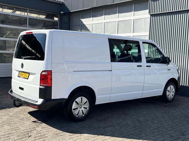 Volkswagen TRANSPORTER 2.0 TDI L2H1 DC 150pk BTW VRIJ!! 2x schuifdeur Airco Cruise controle Telefoonverbinding Trekhaak 2500kg trekgewicht Euro 6 DC 1e eigenaar Dealer onderhouden Ex overheid