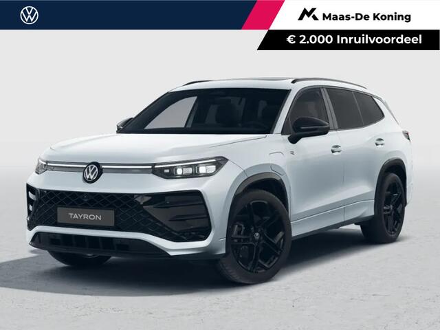 Volkswagen Tayron R-Line Edition 1.5 eHybrid 272 PK 6 versn. DSG · Black Style Pakket · Comfort Pakket Plus · Interieur Style Pakket · High-end geluidsysteem 'Harman Kardon' · Interieur Style Pakket · Panoramaschuif-kanteldak · Trekhaak inklapbaar ·