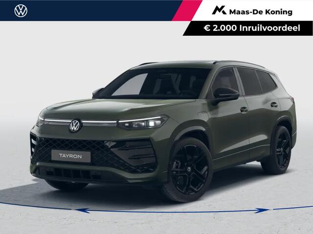 Volkswagen Tayron R-Line Edition 1.5 eHybrid 272 PK 6 versn. DSG · Black Style Pakket · Panoramaschuif-kanteldak · Travel Pakket · Trekhaak inklapbaar, met elektrische ontgrendeling, incl. aanhangermanoeuvreerhulp Trailer Assist ·