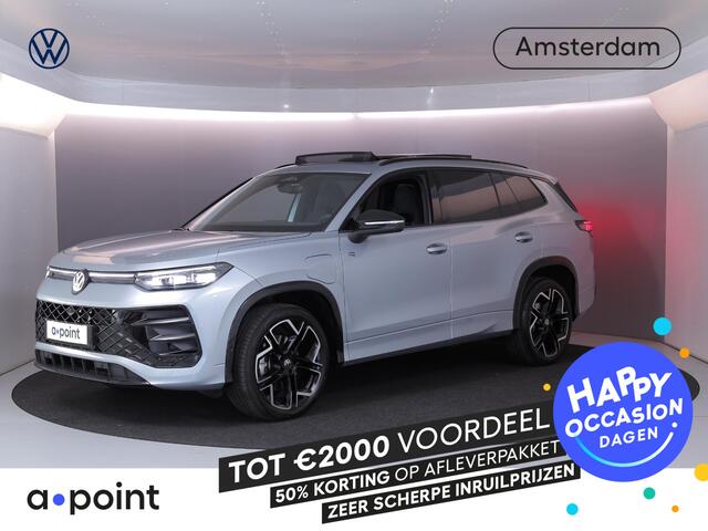 Volkswagen Tayron 1.5 eHybrid R-Line Edition | Private lease vanaf €851 | 204 pk Automaat (DSG) | Verlengde garantie | Navigatie | Panoramadak | Trekhaak (wegklapbaar) | Parkeersensoren (Park assist) | Rondomzicht camera | Stoelverwarming | R-Line |