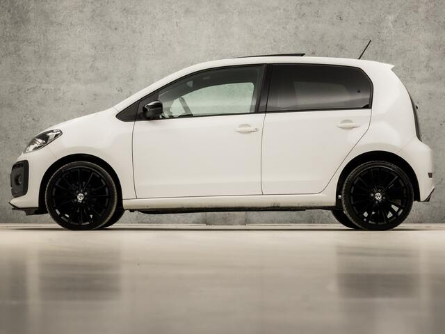 Volkswagen UP! 1.0 TSI Sportline High up! (FULL OPTION, SCHUIFDAK, LEDER, BLUETOOTH, STOELVERWARMING, GETINT GLAS, PARKEERSENSOREN, CRUISE, ZWART HEMEL, LM VELGEN, NIEUWSTAAT)