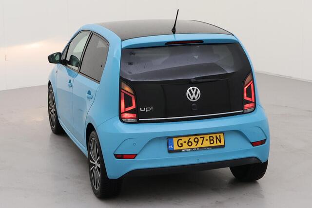 Volkswagen UP! 1.0 BMT high up! / R Line/ Blauw/ Zwart dak/ Clima/ Camera/ Parkeersensor/ 17 lmv/