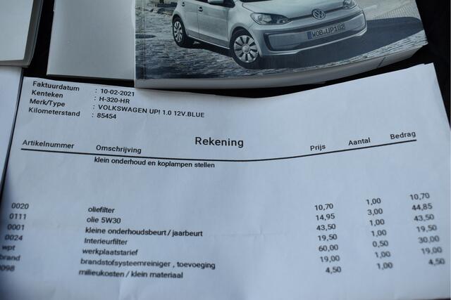 Volkswagen UP! 1.0 BMT high up!,STOELVERW,AIRCO,LM WIELEN,BOEKJES,NAP