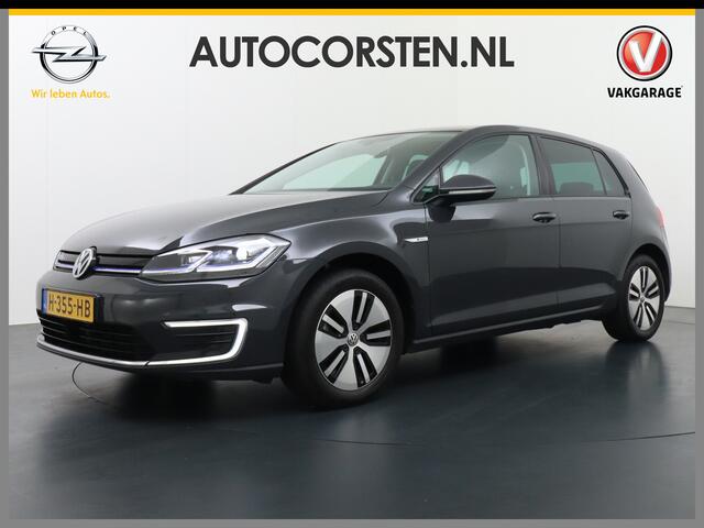 Volkswagen e-Golf AUT. Adaptive Cruise Apple Carplay Android Navi Climatronic Pdc Led Regen-Lichtsensor 36kWh Privacy Glas Bluetooth Spiegelpakket Car-Net App-Connect Wifi E-DITION 1e Eigenaar