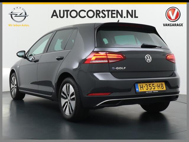 Volkswagen e-Golf AUT. Adaptive Cruise Apple Carplay Android Navi Climatronic Pdc Led Regen-Lichtsensor 36kWh Privacy Glas Bluetooth Spiegelpakket Car-Net App-Connect Wifi E-DITION 1e Eigenaar