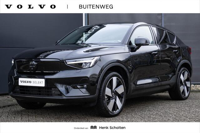 Volvo C40 Single Motor Extended Range Ultimate 82 kWh | Warmtepomp| Interieur Voorverwarming| Panoramadak| Adaptieve Cruise Control| Blind Spot| Semi Electrische trekhaak.
