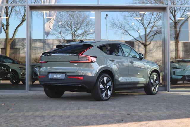 Volvo C40 Single Motor Extended Range Ultimate Warmtepomp l Adaptieve Cruise Control met Pilot Assist l Blind Spot Information System l Panoramadak l Elektrische bestuurdersstoel met geheugen l Elektrische passagiersstoel l Verwarmbare voorstoelen l Verwarmbaar stu