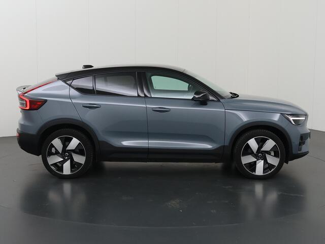Volvo C40 Recharge Twin Intro Edition 78 kWh | SOH 96% | Navigatie | Comfortstoelen | 360 Camera | DAB | Apple CarPlay/Android Auto | Panoramadak | Adaptieve Cruise Control | Ele. kofferdeksel | Ele. stoelen + Geheugen | Harman/Kardon |