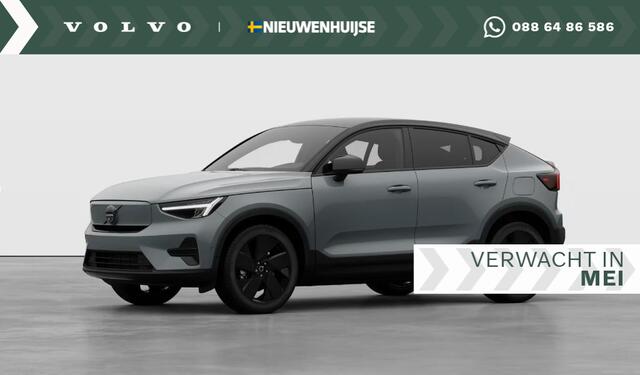 Volvo EC40 Single Motor Extended Range Ultra Black Edition | Harmon Kardon | 360 Camera | Donker Glas | Nubuck | Warmetepomp |