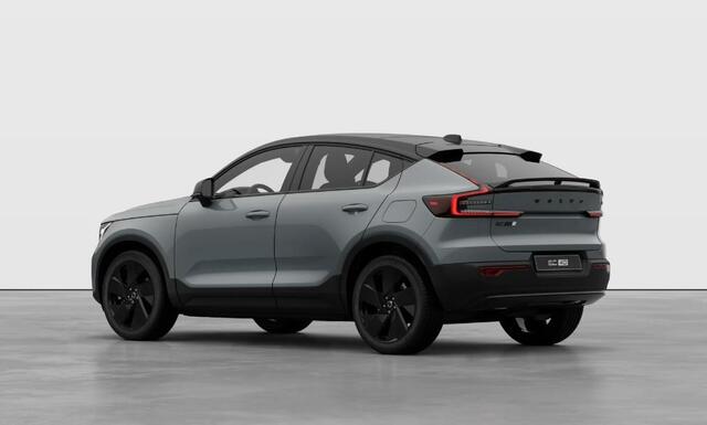 Volvo EC40 Single Motor Extended Range Ultra Black Edition | Harmon Kardon | 360 Camera | Donker Glas | Nubuck | Warmetepomp |