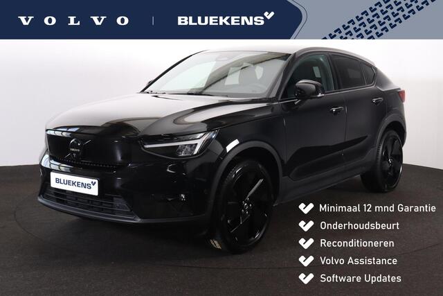 Volvo EC40 Performance Ultra Black Edition 82 kWh - Panoramadak - IntelliSafe Assist & Surround - 360º Camera - Harman/Kardon audio - Verwarmde voorstoelen, stuur & achterbank - Parkeersensoren voor & achter - Elektr. bedienb. voorstoelen met geheugen links - Draadl