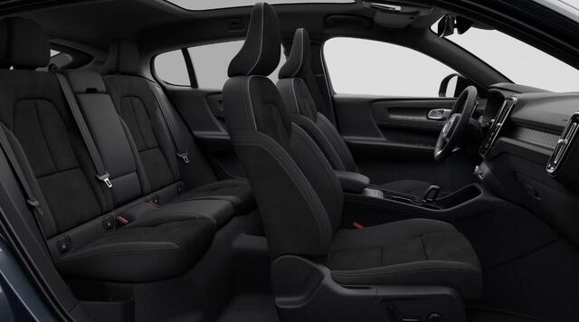 Volvo EC40 Single Motor Extended Range Ultra Europa Black Edition 82kWh / Panoramadak / 360 Camera / Extra getint glas / 20'' Velgen / MicrTech/Nubuck bekleding
