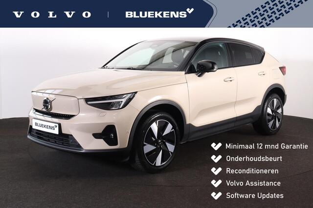 Volvo EC40 Extended Range Ultra 82 kWh - Panoramadak - IntelliSafe Assist & Surround - 360º Camera - Harman/Kardon audio - Verwarmde voorstoelen, stuur & achterbank - Parkeersensoren voor & achter - Elektr. bedienb. voorstoelen met geheugen links - Warmtepomp - Extr