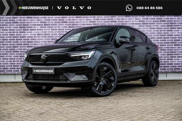 Volvo EC40 Single Motor Plus Black Edition Europa 70 kWh | Harman Kardon Audio | Adaptieve Cruise Control | Stuur-/Stoelverwarming V+A | Getint Glas | Panoramadak |