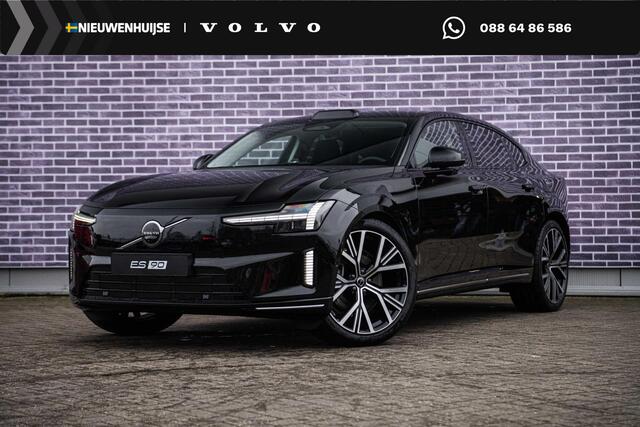 Volvo ES90 Single Motor Extended Range Ultra 92 kWh | Pilot Assist Pack | 22" | Bowers & Wilkins | Chrome Pack | Luchtvering | HD Pixel LED | Elektrochromatisch panoramadak | Gelamineerd Glas | Soft Close | Luxe middenarmsteun achter | Ventilatiestoelen voor & achter | Massage voorstoelen |