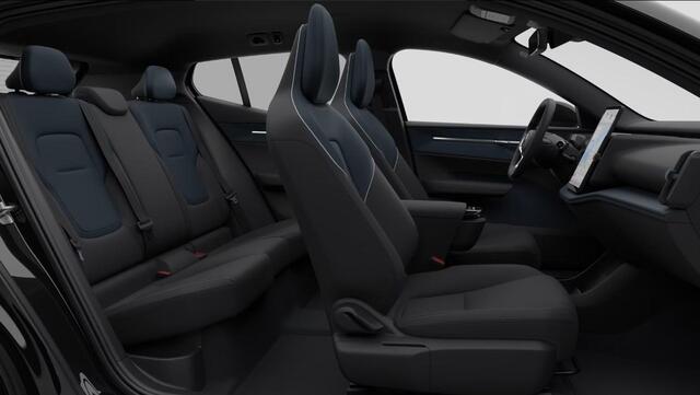 Volvo EX30 Single Motor Ext Range Plus Black Ed Europa 69 kWh | Google | Long Range | Adaptieve Cruise Control | DAB | Elek. Stoelen | Keyless | Warmtepomp | Camera | Elek. Achterklep | Harman Kardon Audio | Stoel-/Stuurverwarming | Getint Glas | 20" LM