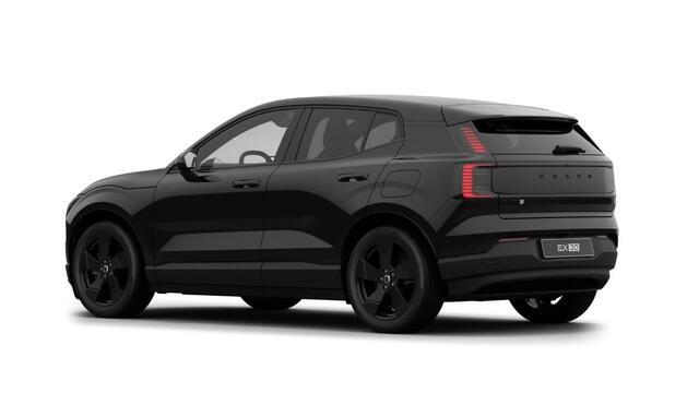 Volvo EX30 P5 Long Range Plus Black Edition Europa 69 kWh | Google | Long Range | Stoel-/Stuurverwarming | Warmtepomp | Sfeerverlichting | Draadloos Opladen Telefoon | Camera | Getint Glas | Elek. Stoelen | Park Assist | DAB | LED Koplampen | 19" LM