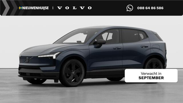 Volvo EX30 P5 Long Range Plus Black Edition Europa 69 kWh | Harman Kardon Audio | Adaptieve Cruise Control | BLIS | Stoel-/Stuurverwarming | Keyless | Elektrisch Verstelbare Voorstoelen | Black Interieur |