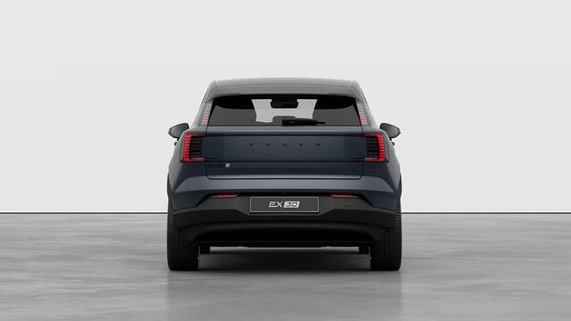 Volvo EX30 P5 Long Range Plus Black Edition Europa 69 kWh | Harman Kardon Audio | 20" | Adaptieve Cruise Control | BLIS | Stoel-/Stuurverwarming | Keyless | Elektrisch Verstelbare Voorstoelen | Indigo Interieur |