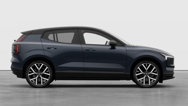 Volvo EX30 P5 Long Range Plus Black Edition Europa 69 kWh | Harman Kardon Audio | 20" | Adaptieve Cruise Control | BLIS | Stoel-/Stuurverwarming | Keyless | Elektrisch Verstelbare Voorstoelen | Indigo Interieur |