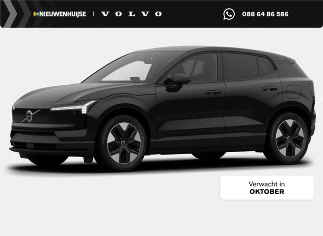 Volvo EX30 P5 Long Range Plus Europa 69 kWh | Google | Black interieur | Adaptieve Cruise Control | Keyless | Stoel-/Stuurverwarming | DAB | Draadloos Opladen Telefoon | Elek. Stoelen | Camera | LED Koplampen | Sfeerverlichting | Dodehoekdetectie | Park Assist | 18" LM