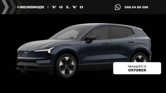 Volvo EX30 P3 Long Range Plus Europa 69 kWh | Harman Kardon Audio | Adaptieve Cruise Control | BLIS | Stoel-/Stuurverwarming | Keyless | Elektrisch Verstelbare Voorstoelen | Harvest Interieur |