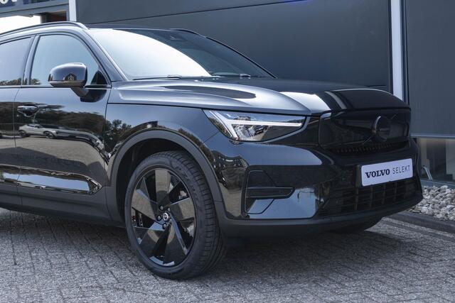 Volvo EX40 Single Motor Extended Range Ultra Black Ed. 82 kWh |Warmtepomp| Adaptieve Cruise Control| Blind spot| Semi Elektrische trekhaak | Panoramadak| Premium Audio| Interieur Voorverwarming.