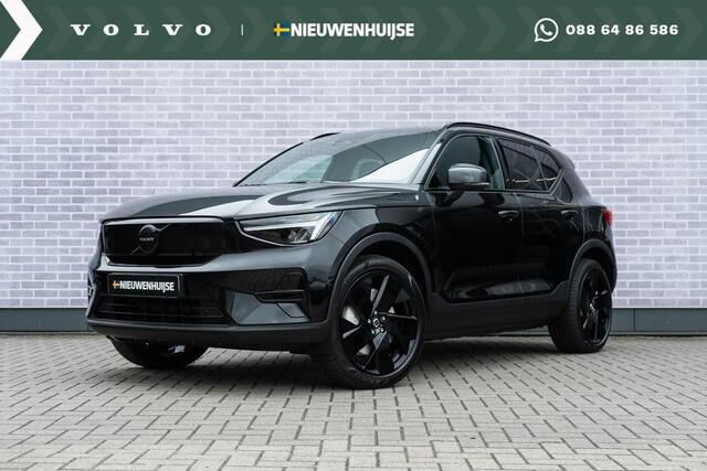 Volvo EX40 Black Edition Plus Extended Range | Op voorraad | Warmtepomp | 20" | Donker glas | Premium Audio