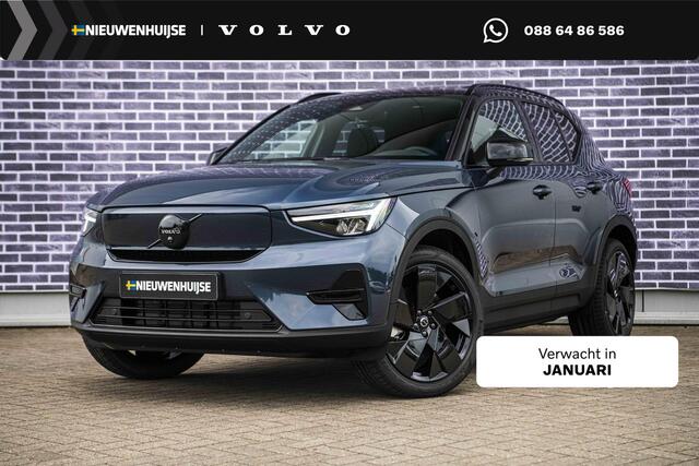 Volvo EX40 Single Motor Extended Range Ultra Black Edition | Harman Kardon | 20" | Panoramadak | Donker Glas | Power Seats | Nubuck | Adaptive Cruise | BLIS |