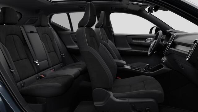 Volvo EX40 Single Motor Ext. Range Ultra Bl. Ed. Eur. 82 kWh | Google | Long Range | Schuif-/Kanteldak | Elek. Stoelen | 360 Camera | Memory | Harman Kardon Audio | Keyless | LED Koplampen | Getint Glas | Elek. Achterklep | Warmtepomp | Stoelverwarming Voor + Achter