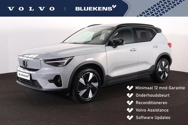 Volvo EX40 Extended Range Ultra 82 kWh - Panorama/schuifdak - IntelliSafe Assist & Surround - 360º Camera - Verwarmde voorstoelen, stuur & achterbank - Parkeersensoren voor & achter - Elektr. bedienb. voorstoelen met geheugen links - Draadloze tel. lader - Warmtepom