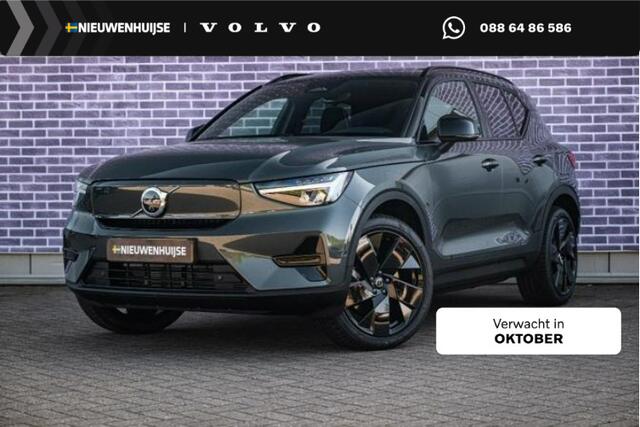 Volvo EX40 Single Motor Extended Range Ultra Europa Black Ed. | Harman Kardon audio | 20" | Schuif-/kanteldak | Getint Glas | Elektrische stoelverstelling | Nubuck bekleding | Adaptive Cruise Control | Dodehoekdetectie |