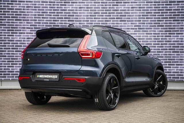 Volvo EX40 Single Motor Ext. Range Ultra Black Edition | Europa | Harman Kardon audio | 20" | Schuif-/kanteldak | Getint Glas | Elektrische stoelverstelling | Nubuck bekleding | Adaptive Cruise Control | Dodehoekdetectie |