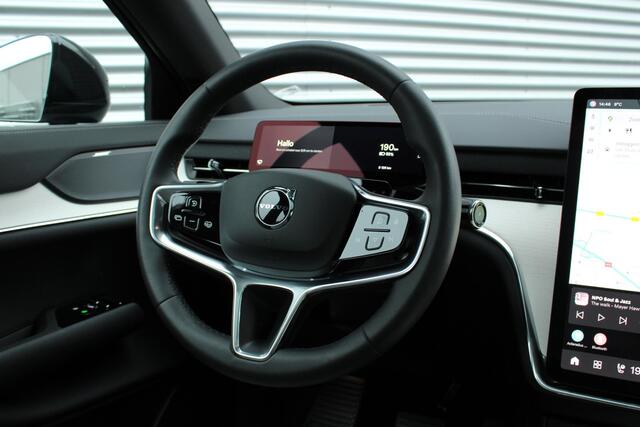 Volvo EX90 Twin Motor Performance Ultra 7p. 111 kWh | Panoramadak | Semi elektrische trekhaak | Luchtvering | Voorstoelen verwarmbaar met massagefunctie | Verwarmbaar stuurwiel | Verwarmbare achterbank | Adaptieve Cruise Control | Alarmklasse 3 | Visual Park Assist