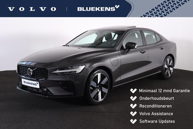 Volvo S60 Recharge T8 AWD Ultimate Dark - LONG RANGE - Panorama/schuifdak - IntelliSafe Assist & Surround - 360º Camera - Bowers & Wilkins audio - Adaptieve LED koplampen - Verwarmde voorstoelen, stuur & achterbank - Parkeersensoren voor & achter - Elektr. bedienb.